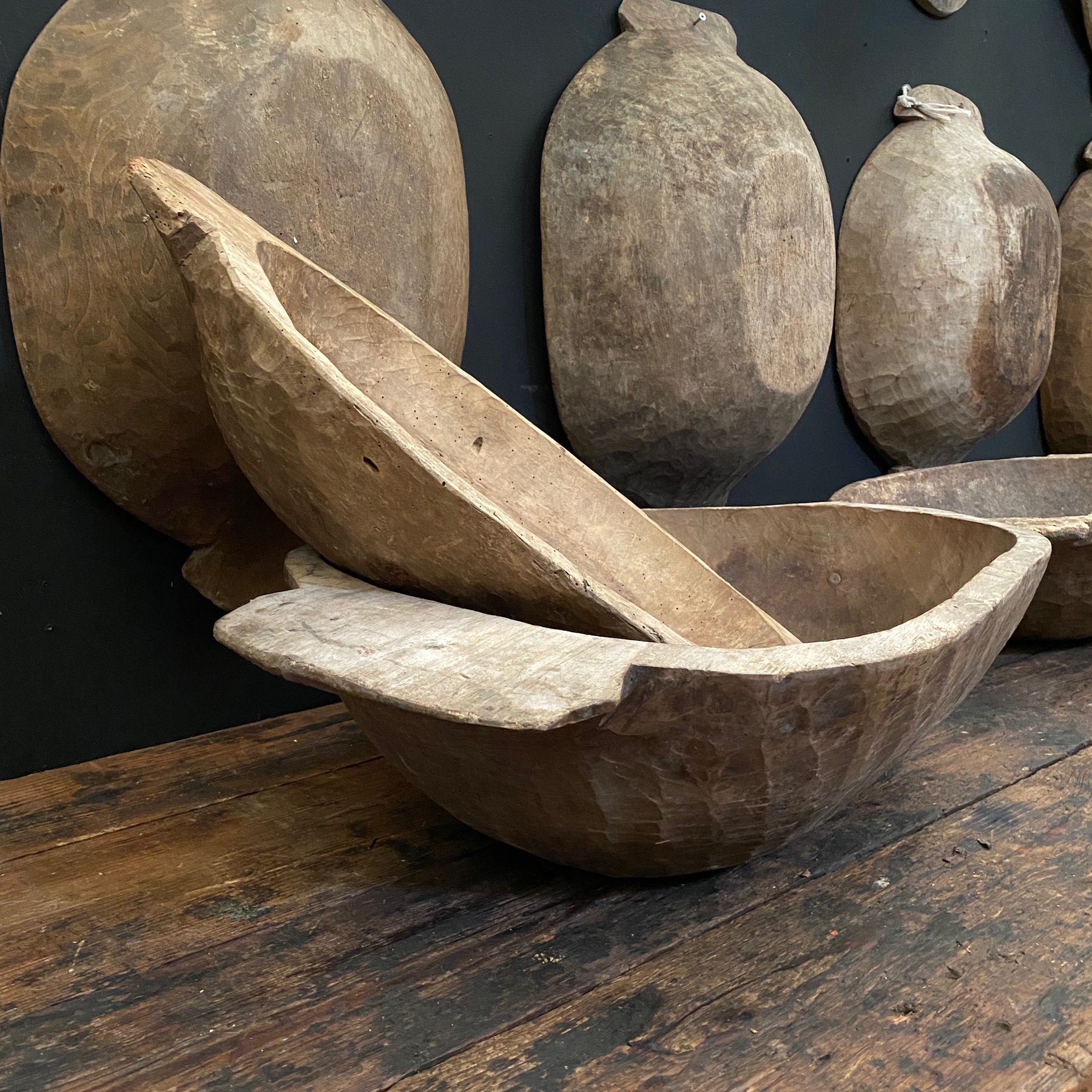 primitive wooden bowls Objet Vagabond