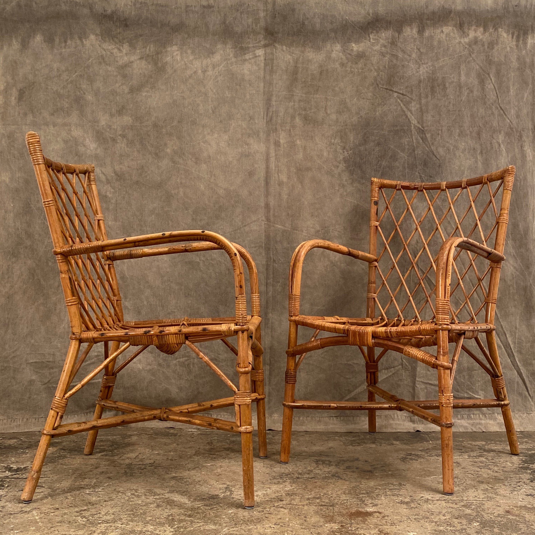 vintage rattan chairs Objet Vagabond