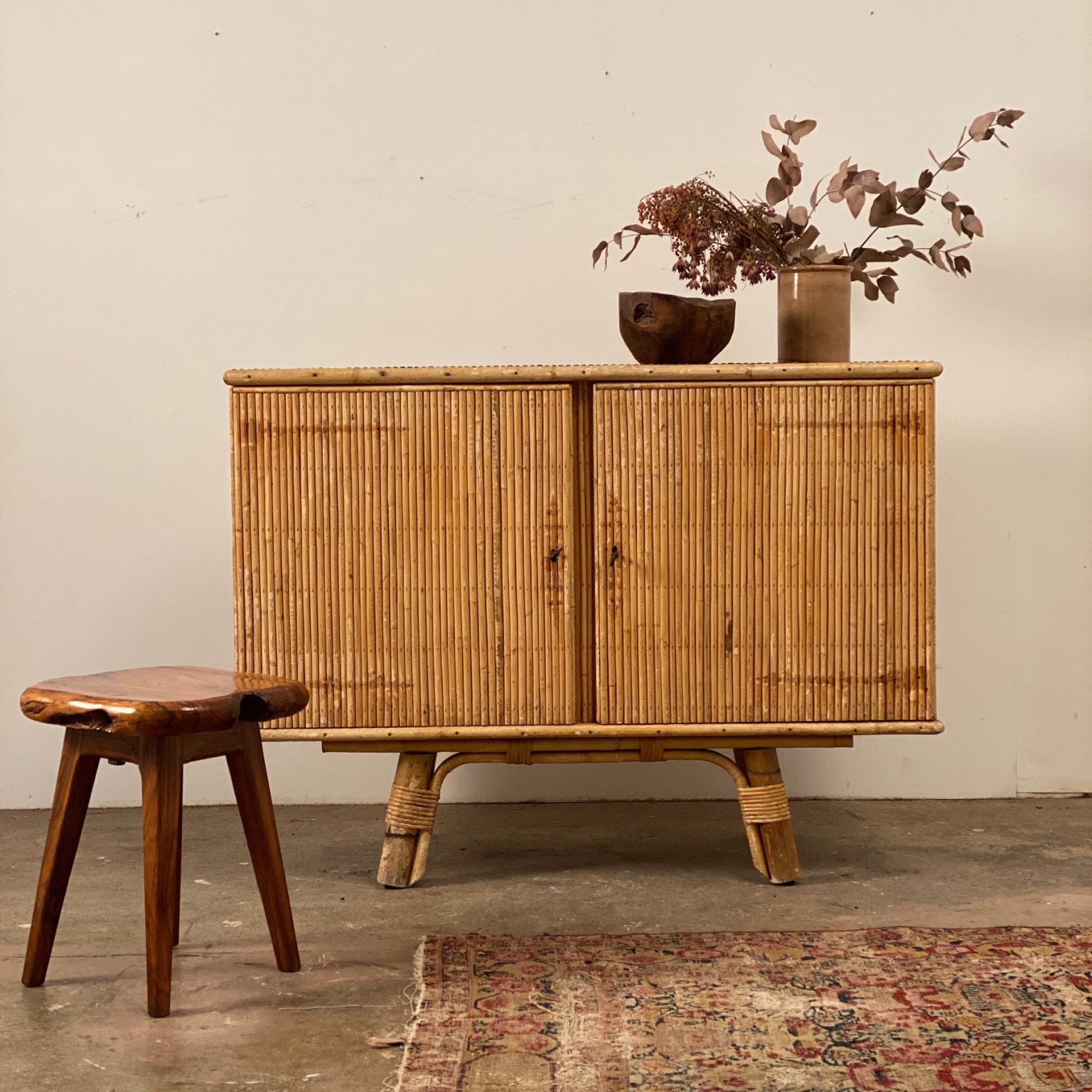 bamboo sideboard buffet