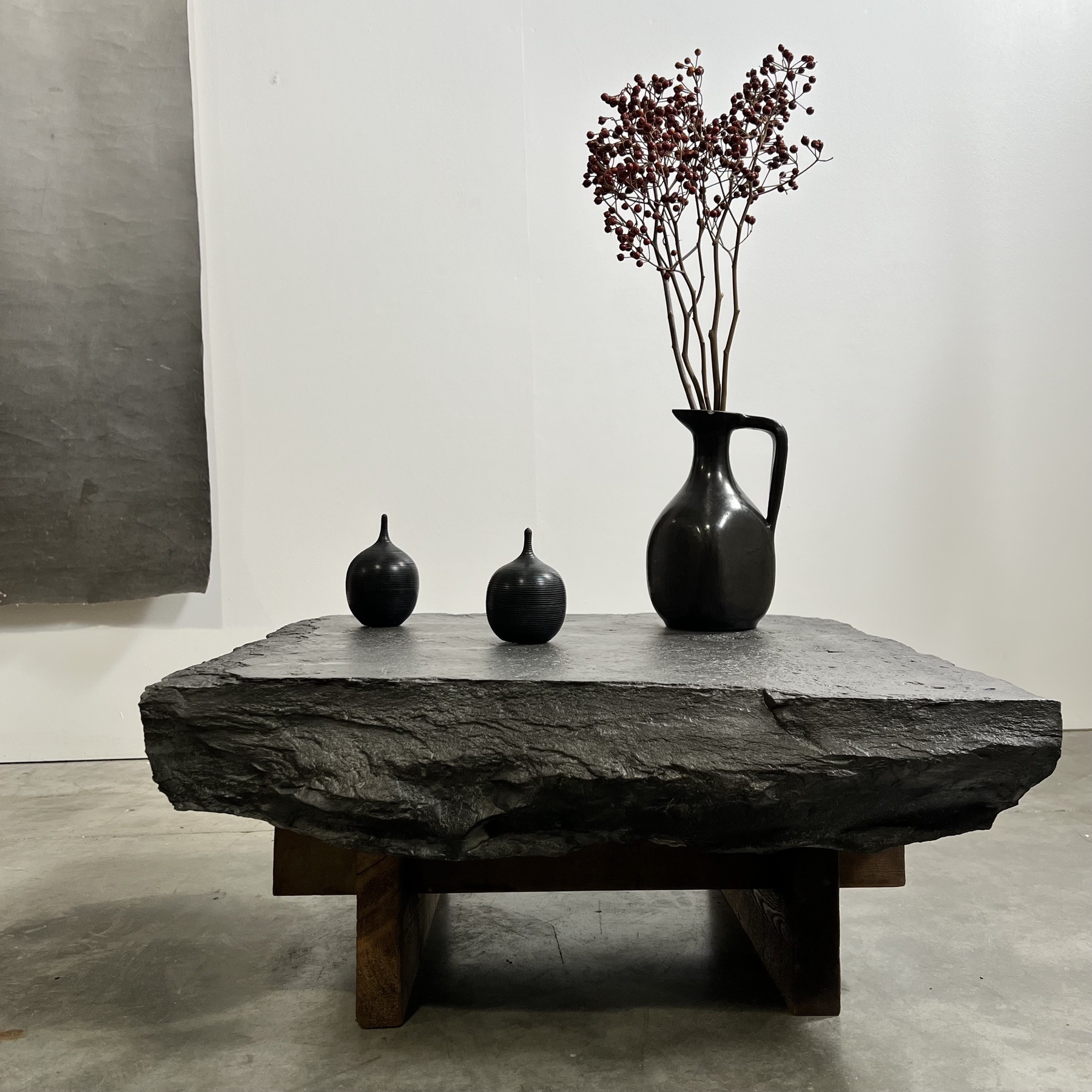 blue stone side tables Objet Vagabond