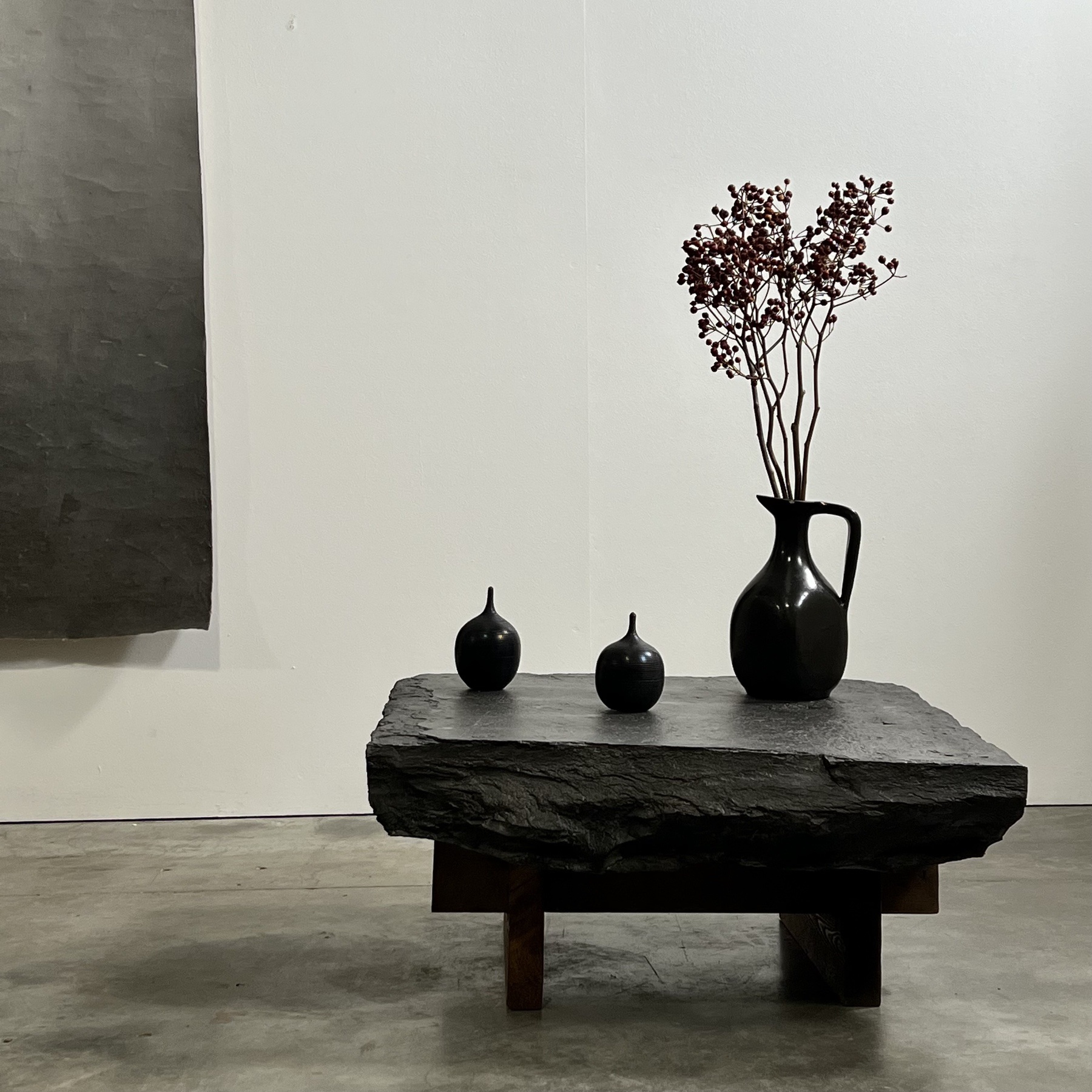 blue stone side tables Objet Vagabond