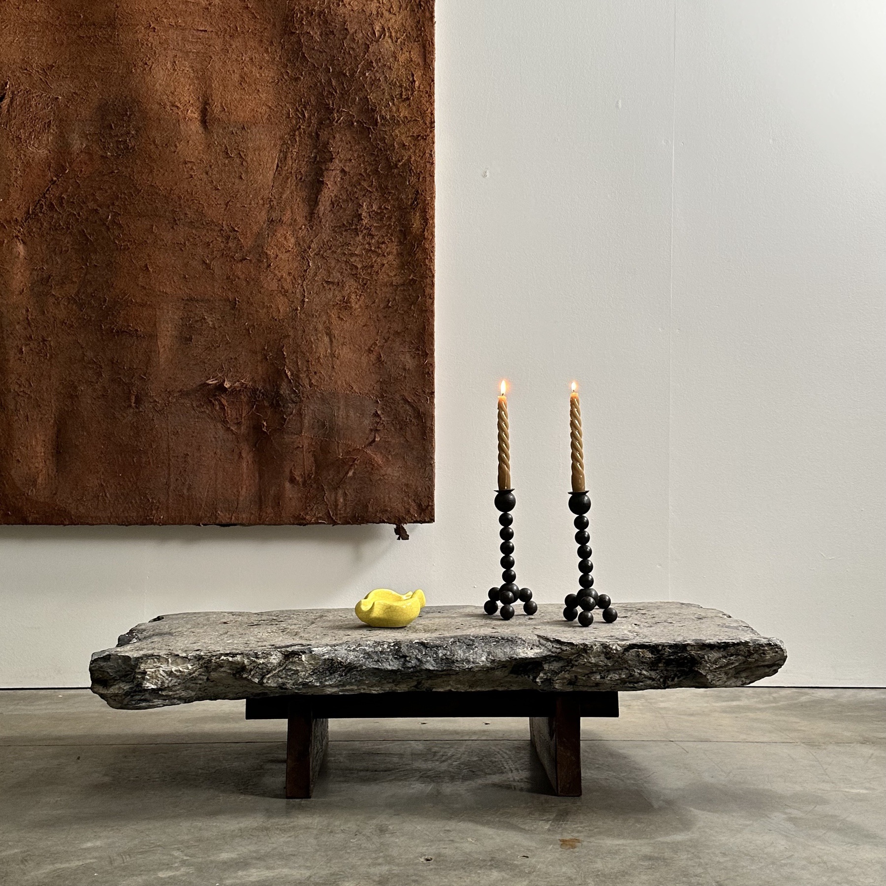 blue stone side tables Objet Vagabond