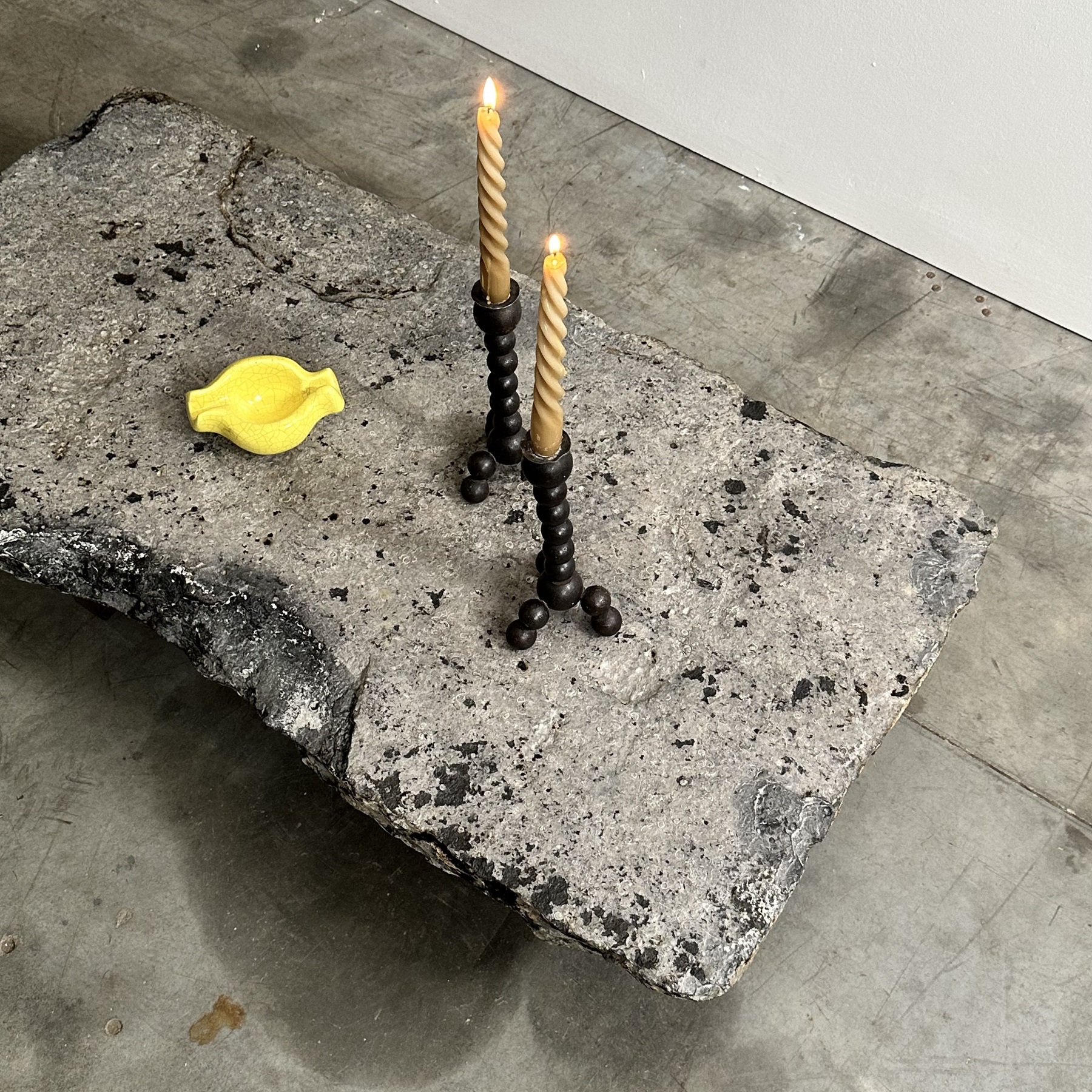 blue stone side tables Objet Vagabond