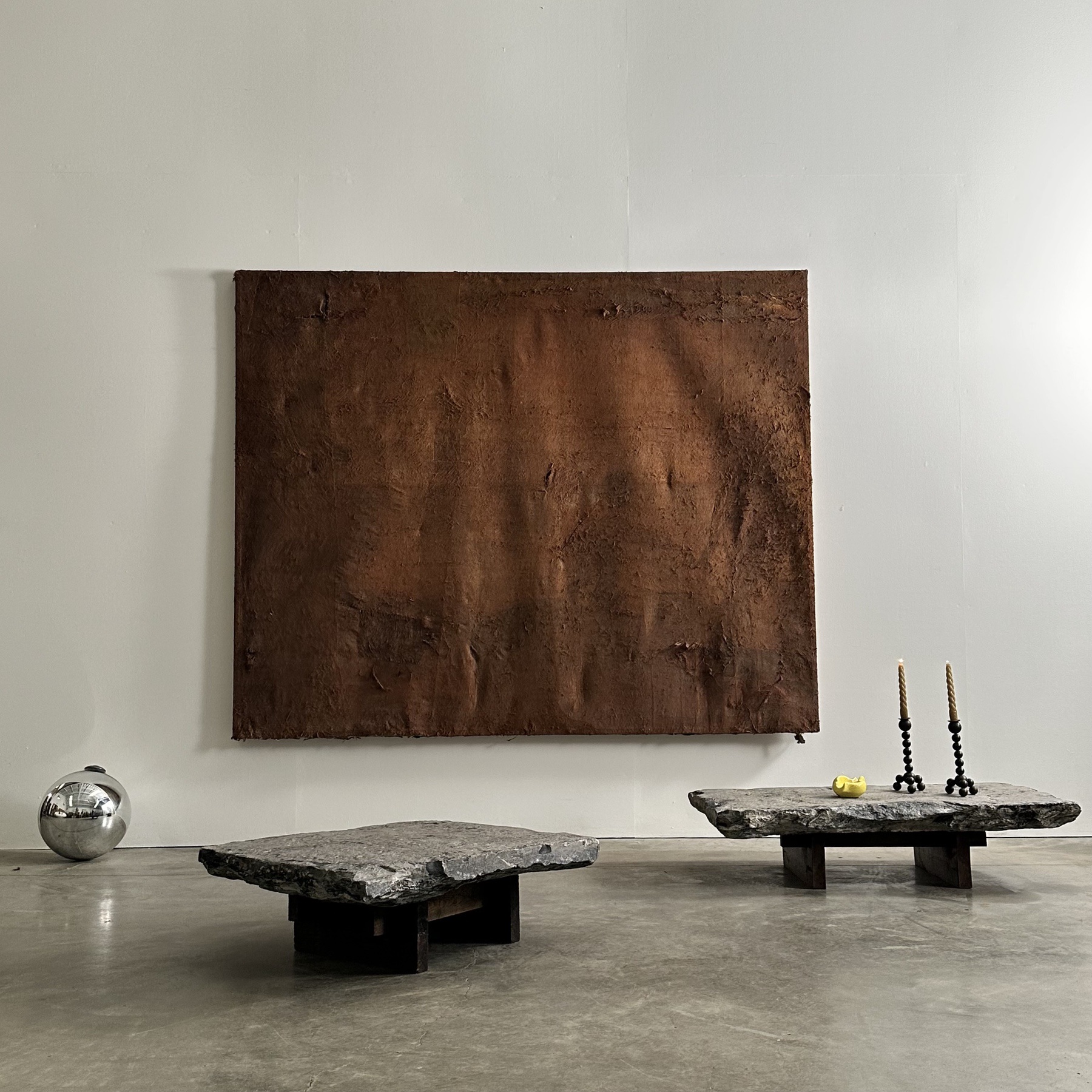 blue stone side tables Objet Vagabond